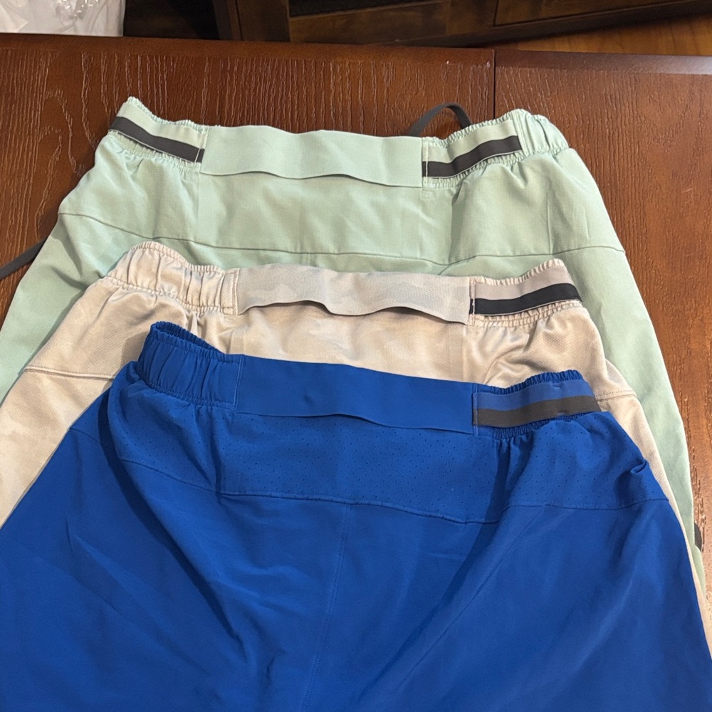 lululemon athletica Men’s Athletic Shorts in Blue, Beige, Mint